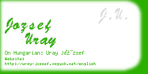 jozsef uray business card